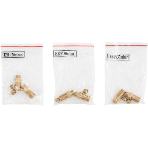 Grill gazowy podwójny ryflowany z szafką na propan / LPG / gaz ziemny 12 kW