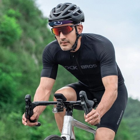 Czapka rowerowa kolarska z daszkiem - czarna