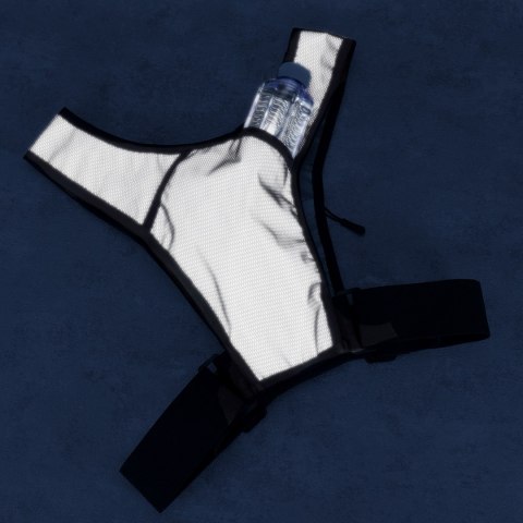 Kamizelka odblaskowa do biegania z kieszeniami - czarna