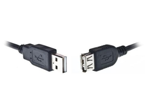 Przedluzacz USB 2.0 typu AM-AF 1.8m czarny Gembird