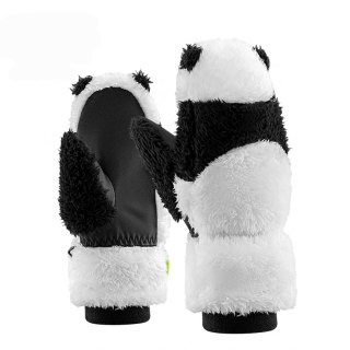 Rękawiczki narciarskie Panda dla dzieci i dorosłych rozmiar S - czarne/białe Qunature