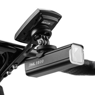 Uchwyt rowerowy do Garmin kamery GoPro lampki przedniej - czarny