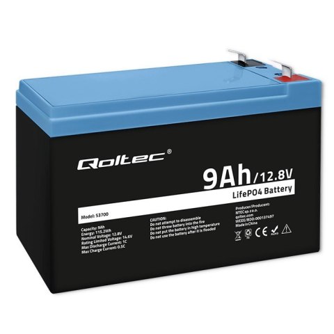 Akumulator LiFePO4 | 12.8V | 9Ah | 115.2Wh | BMS