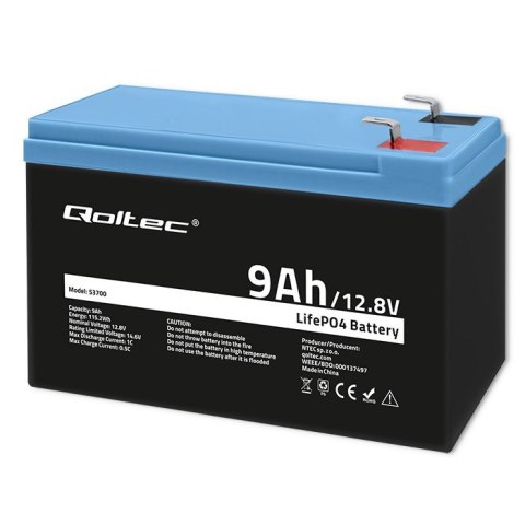 Akumulator LiFePO4 | 12.8V | 9Ah | 115.2Wh | BMS