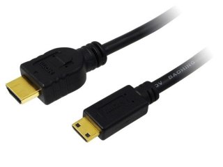 Kabel HDMI - mini HDMI dl.1,5m pozłacany LogiLink