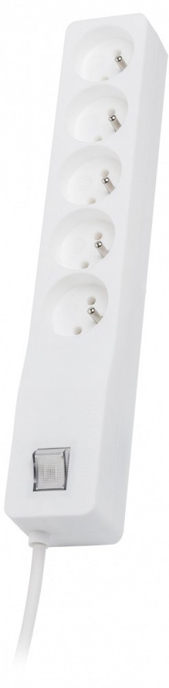 Listwa przeciwprzepięciowa ZX 510, 1L, 1,5m, biała Lestar