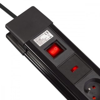 Listwa zasilająca 8 gniazd 1,5m z włącznikiem, Montaż ścienny Maclean