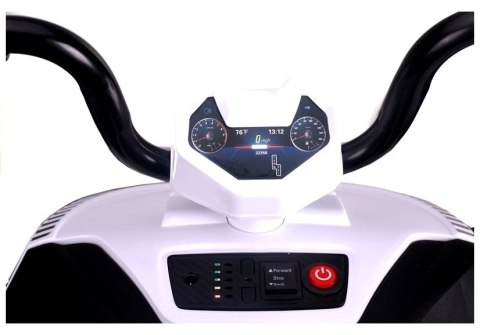 Quad na Akumulator S601 Pojazd Terenowy Dla Dzieci Światła LED Biały LEAN CARS
