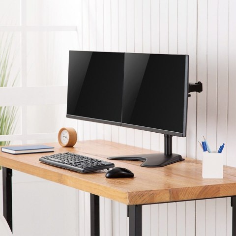 Uchwyt na 2 monitory, 17-32 cali, stalowy