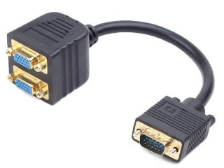 Adapter VGA(M)->2xVGA(F) 20cm Gembird