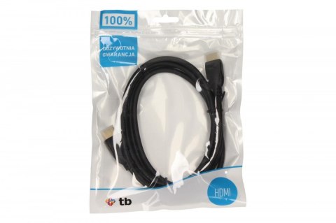 Kabel HDMI 1.4 pozłacany 1.8 m. TB
