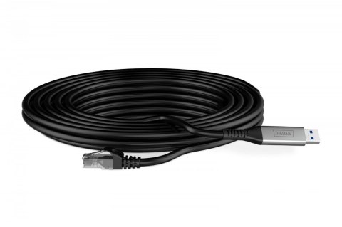 Kabel adapter USB-A - RJ45 Kat. 6A S/FTP, 1 Gbit/s, USB 3.2 Gen1, LSZH, 2m