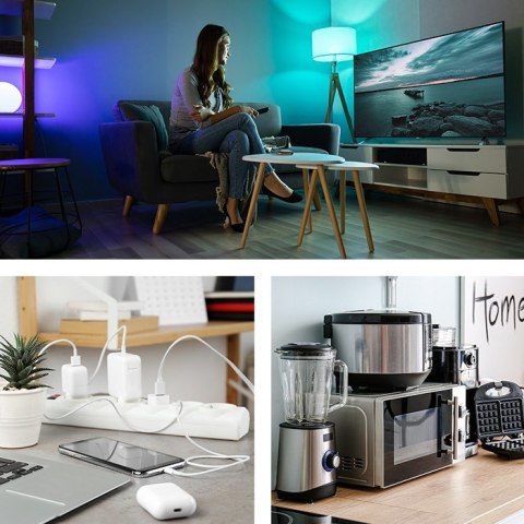 Listwa antyprzepięciowa 4 gniazda 2,5m Qoltec