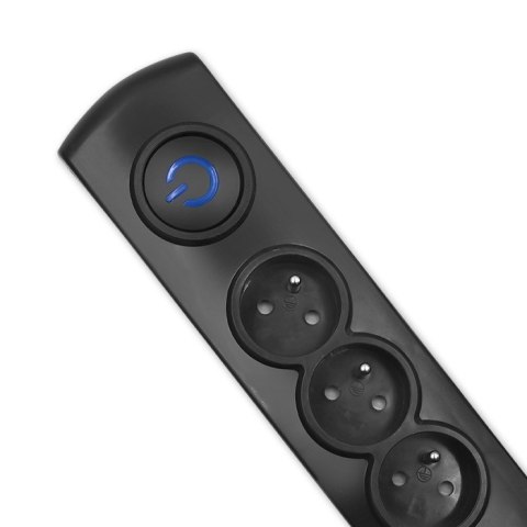 Listwa antyprzepięciowa, 6 gniazd; 1,8m Qoltec