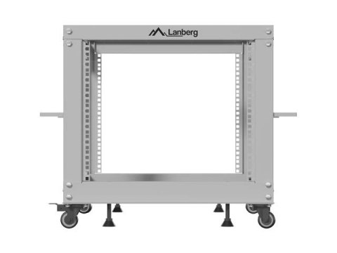 Stojak Open rack 19 cali 9U 600x600-1100 regulowany szary