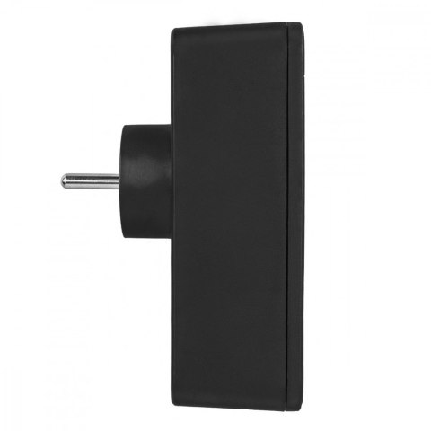 Rozdzielacz na 3 gniazdka MCE248 F/B 2xUSB-A 2xUSB-C czarny