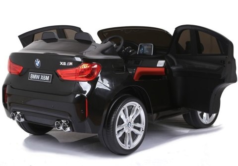 Auto Na Akumulator Nowe BMW X6M SUV Światła LED MP3 Czarne Lakierowane LEAN CARS