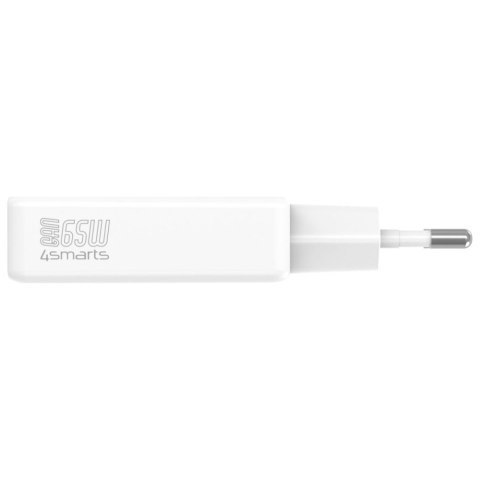 Ładowarka sieciowa PDPlug 65W GaN 2xUSB-C Biała
