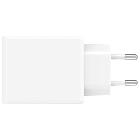 Ładowarka sieciowa PDPlug 65W GaN 2xUSB-C Biała