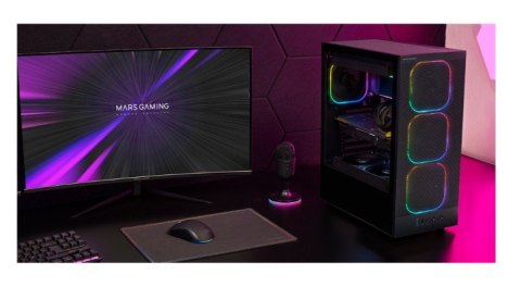 Obudowa MARS MC-NEBULA BLACK ATX 4xARGB fans