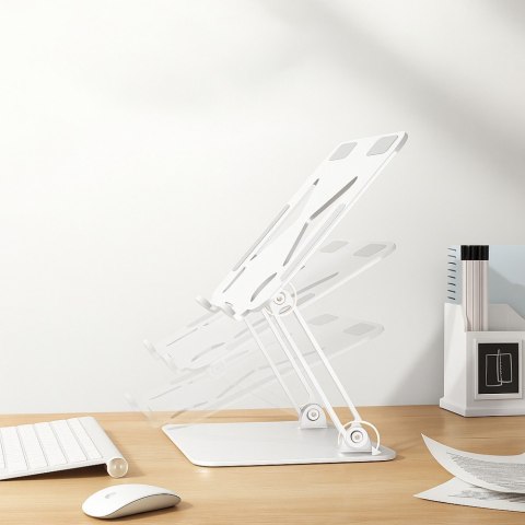 Podstawka pod laptopa, regulowana, ergonomiczna 10-17 cali LAPTOP STAND MT2661W (biała)