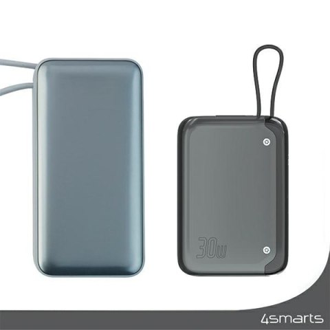 Powerbank Pocket 30W 10000mAh wbudowany kabel USB-C 15cm
