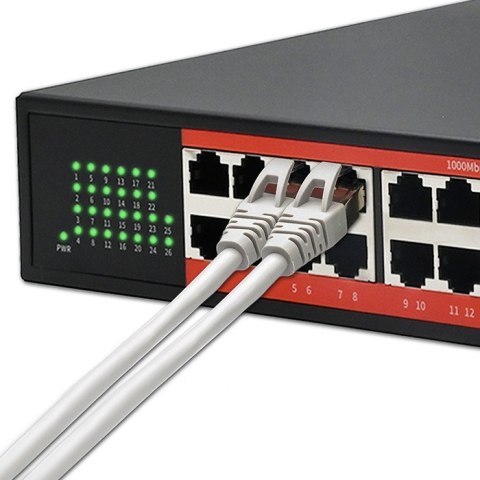 Przełącznik sieciowy SWITCH Gigabit Ethernet | 24x RJ45 | 2x SFP | 1000 Mb/s