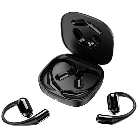 Słuchawki Bluetooth OWS tłumacz AI z wyświetlaczem SkyBuds Czarne