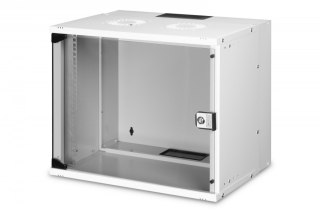 Szafa sieciowa wisząca 19" 9U, SOHO PRO 460 x 540 x 400 mm, nośność 60kg, drzwi szyba, niezłożona, Szara
