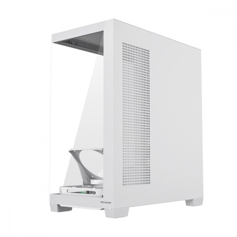 Obudowa PC VOLCANO STELLAR PLUS ARGB MIDI NF Biała