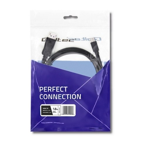 Kabel Mini DisplayPort v1.1/ DisplayPort v1.1 | 1080P | 1,8m Qoltec