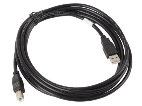 Kabel USB 2.0 AM-BM 3M czarny Lanberg