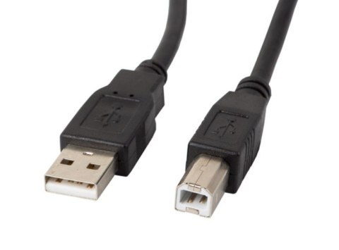 Kabel USB 2.0 AM-BM 5M czarny Lanberg