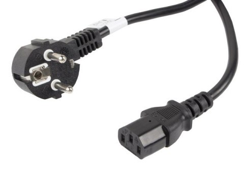 Kabel zasilający CEE 7/7 - IEC 320 C13 VDE 10M czarny Lanberg