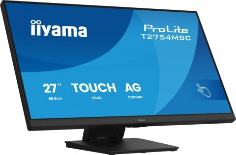 Monitor 27 cali ProLite T2754MSC-B2AG POJ.10PKT.IPS,Powłoka AG, FHD,300cd,2x2W