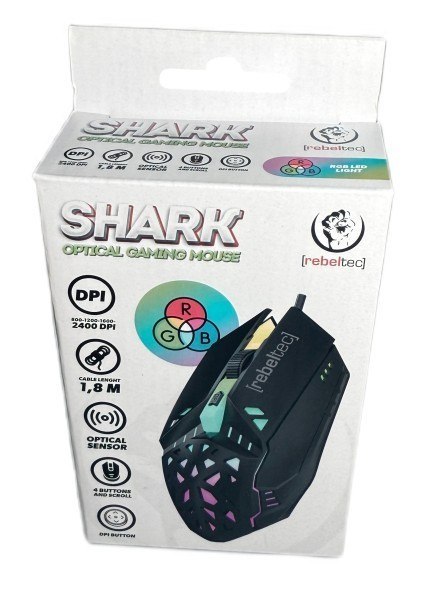 Mysz dla graczy SHARK, USB 1.8m
