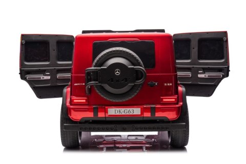 Auto Na Akumulator Mercedes G63 4X4 XXL 24V14AH Czerwony Lakierowany LEAN CARS