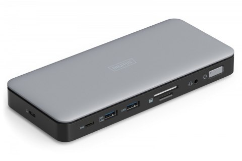 Stacja dokująca USB-C 11 portowa, max. 4K/60Hz z HDR, HDMI, DP, max. 3 monitory (MST), USB-C 3.2 Gen2, Gigabit Ethernet, SD/Micr