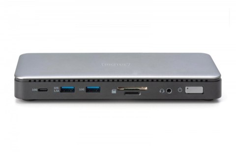 Stacja dokująca USB-C 11 portowa, max. 4K/60Hz z HDR, HDMI, DP, max. 3 monitory (MST), USB-C 3.2 Gen2, Gigabit Ethernet, SD/Micr