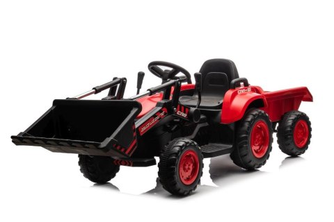 Traktor Na Akumulator Z łyżką BW-X002A Czerwony LEAN CARS