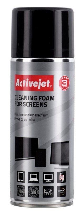 Activejet AOC-101 Antystatyczna Pianka do czyszczenia ekranów 400ml