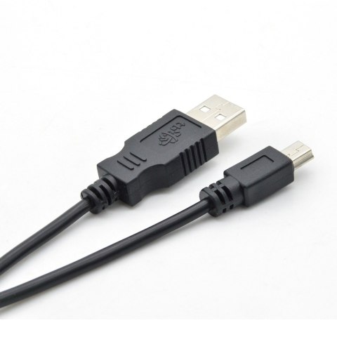 Kabel USB - Mini USB 1m. czarny TB