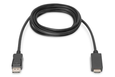 Kabel adapter DisplayPort 1.2 z zatrzaskiem 4K 60Hz UHD Typ DP/HDMI A M/M czarny 2m Digitus