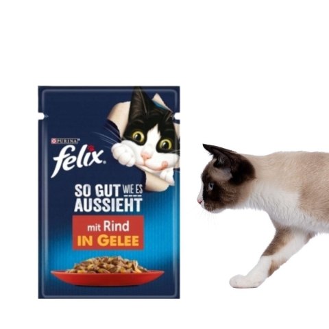 PURINA Felix MIX Smaków - mokra karma dla kota - 120x85 g