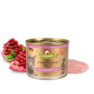 GranataPet Symphonie No.2 krewetki i indyk mokra karma dla kota 200g