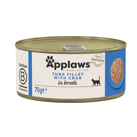 APPLAWS CAT Filet z tuńczyka i kraby - mokra karma dla kota - 70g