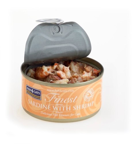 Fish4Cats Finest Sardynka z Krewetkami 70g