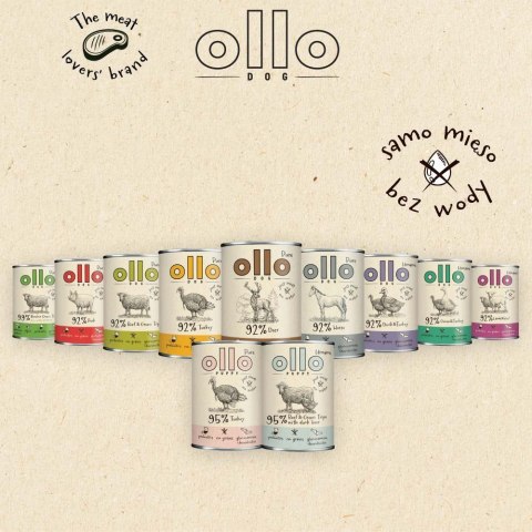 Ollo Puppy Umami Woł. żwacze z Kaczą Wątrobą 400g