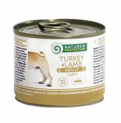 Nature's Protection Dog Adult Light Indyk&Jagnięcina 200g dog food