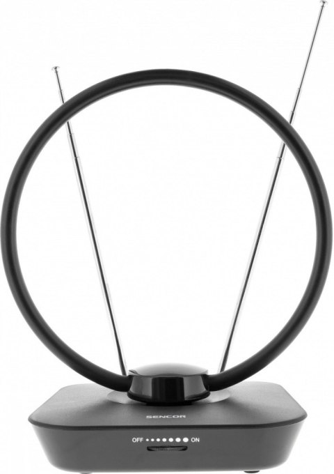 Antena wewnętrzna SDA 102 DVB-T2/T Zysk 20db,Imp 75 OHM,4G LTE Sencor